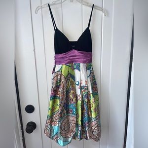 Bubble Dress Jodi Kristopher Size 3 Purple Floral